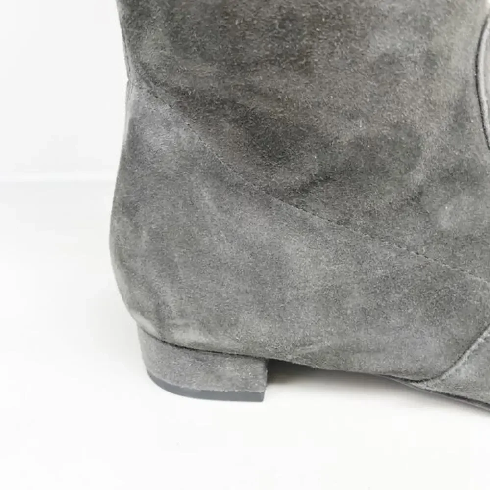 Stuart Weitzman Women's Low Land Over The‎ Knee Boots Black Suede Size 7B